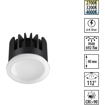 Модуль светодиодный NOVOTECH MOD 359825 DIOD NT25 497 белый Модуль светодиодный NOVOTECH MOD 359825 DIOD NT25 497 белый