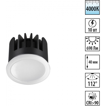 Модуль светодиодный в комплекте с драйвером NOVOTECH белыйMOD 359824 DIOD NT25 496 Модуль светодиодный в комплекте с драйвером NOVOTECH белыйMOD 359824 DIOD NT25 496